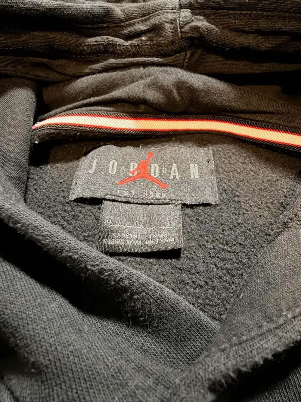 Jordan Brand Est. 1985 Embroidered Jumpman Black Pullover Hoodie